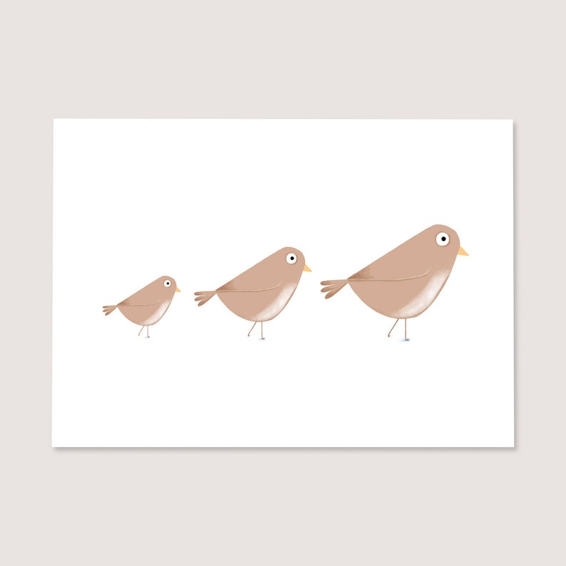 Birds Print, Nursery Decor, Art Prints, Nursery Prints, Nursery Print, Bird Print, Kids Prints, Kids Room Prints image 4