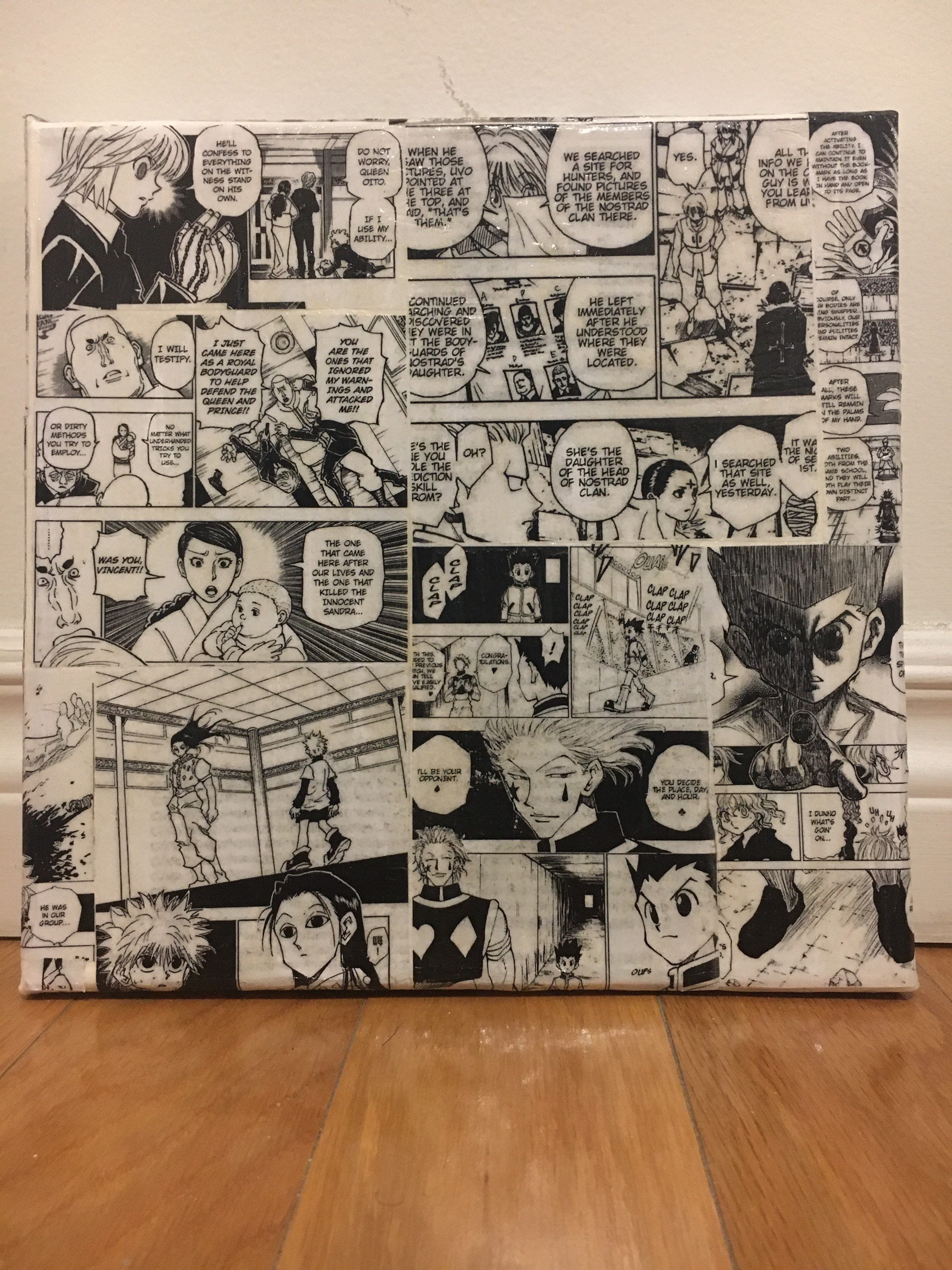 Hunterxhunter Manga Collage Etsy Hunterxhunter Manga Collage Etsy