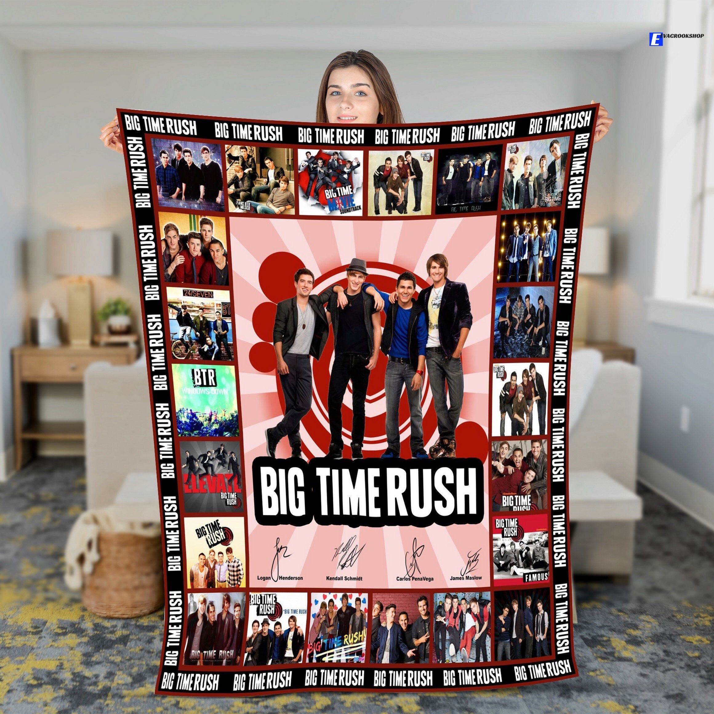 Big time rush Tv Series Movie Quilt Blanket Sofa Bedding Etsy