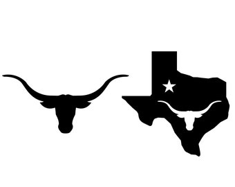 Texas longhorn  svg logo cut file Texas longhorn  clipart digital download  Texas longhorn cnc png svg dxf jpg Cricut Silhouette