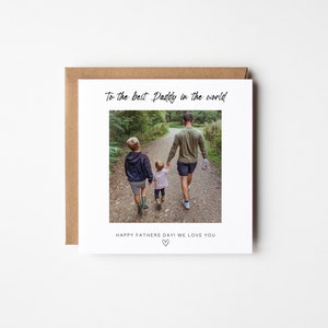 carte fête des pères | Papa | Papa | Carte photo personnalisée