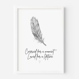 Remembrance Print, Miscarriage, Infant Loss, Keepsake