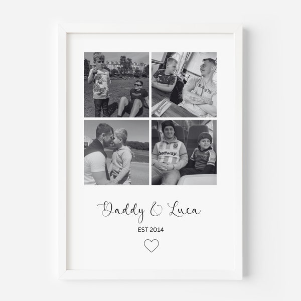 Father and Son Print | Fathers Day | Birthday Gift