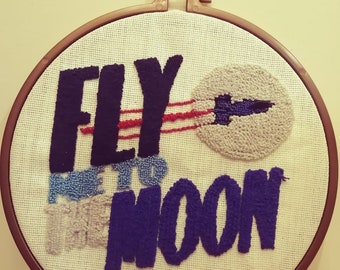 Fly Me To The Moon Stars----Graphic Vinyl wall decals stickers home decor Change Word Saying Free