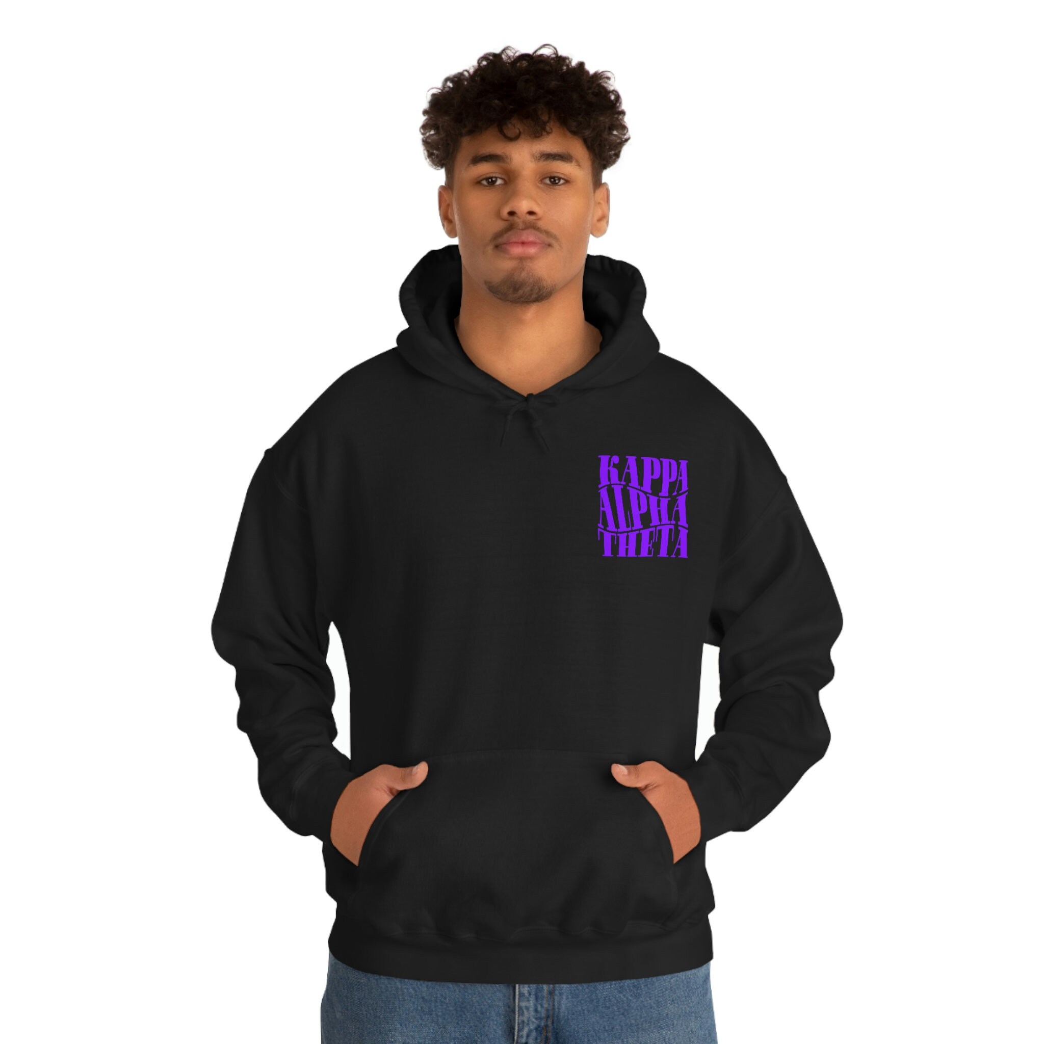 Theta Kappa Hooded Dark Purple - Sweatshirt Alpha Etsy