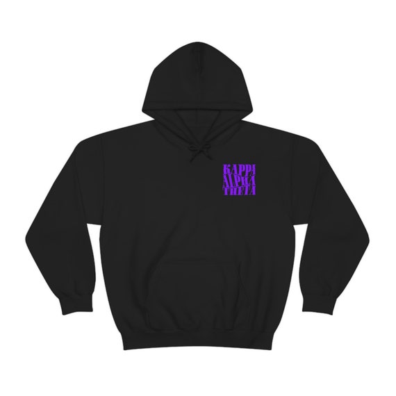 Kappa Alpha Theta Hooded Sweatshirt Dark Purple Etsy