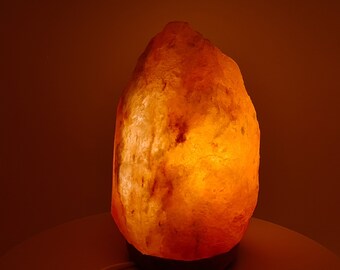 Hand-cut Pure Natural Organic Himalayan Salt Lamp Rock Shape 7-12 lb White Rock Rare Salt