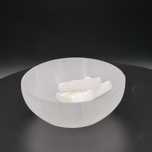 Selenit Ladeschale (6 cm): Heilende Kristallschale