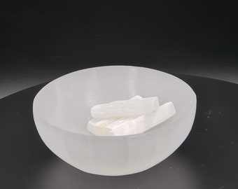 Tigela de Selenita para Energizar (6 cm): Prato de Cristal para Cura