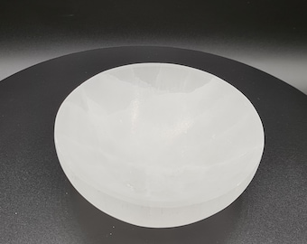 Tigela de Selenita para Energizar (10 cm): Prato de Cristal para Cura