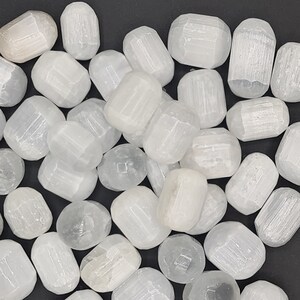 Selenite Crystal, Selenite Tumbled Stones, Charging Stone, Healing Crystal, Spiritual Gift
