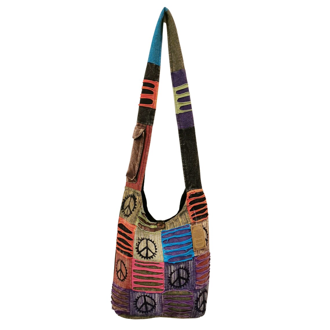 Hippie Messenger Style Cross Body Bag Original Bag From Etsy