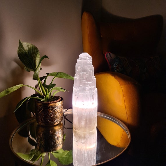 Selenite Lamp Selenite Tower Lamp Healing Crystal Valentine s