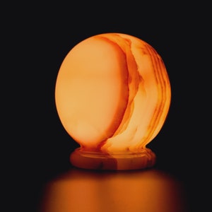 Onyx Marble Table Lamp 6&quot;, Crystal Lamp, Home Decor, father&#39;s day gift