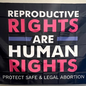 Reproductive Rights Are Human Rights Flag For College Dorm and Man Cave 3x5 (Beer Flag)