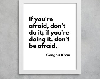 Genghis Khan Quote Etsy