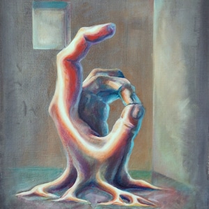 I show you, Original Oil Painting on Canvas, Surreal Painting, Surreal Artwork, Surrealism