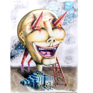Original Pencil Drawing, Drag