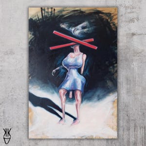 Coming soon - original oil painting by Kovacs K. David, surreal painting, surreal art, extremely unique artwork, surrealism