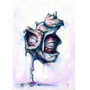 Original Pencil Drawing, Inner drawers