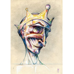 Original Pencil Drawing, Petty monarch