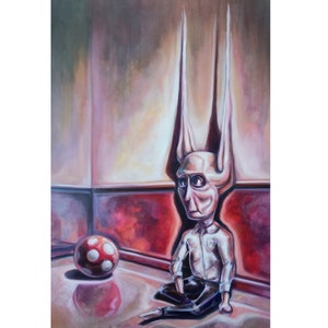 Original Oil Painting on Canvas, Free time, Hand Made, Surreal Painting, Surreal Art