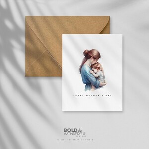 Moederdagkaart 002. - Wenskaart, moederkaart cadeau, viering, beste moeder, moeder vieren, eenvoudige kaart, Moederdag