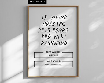 Redigerbar mall för WiFi-lösenord (PDF)