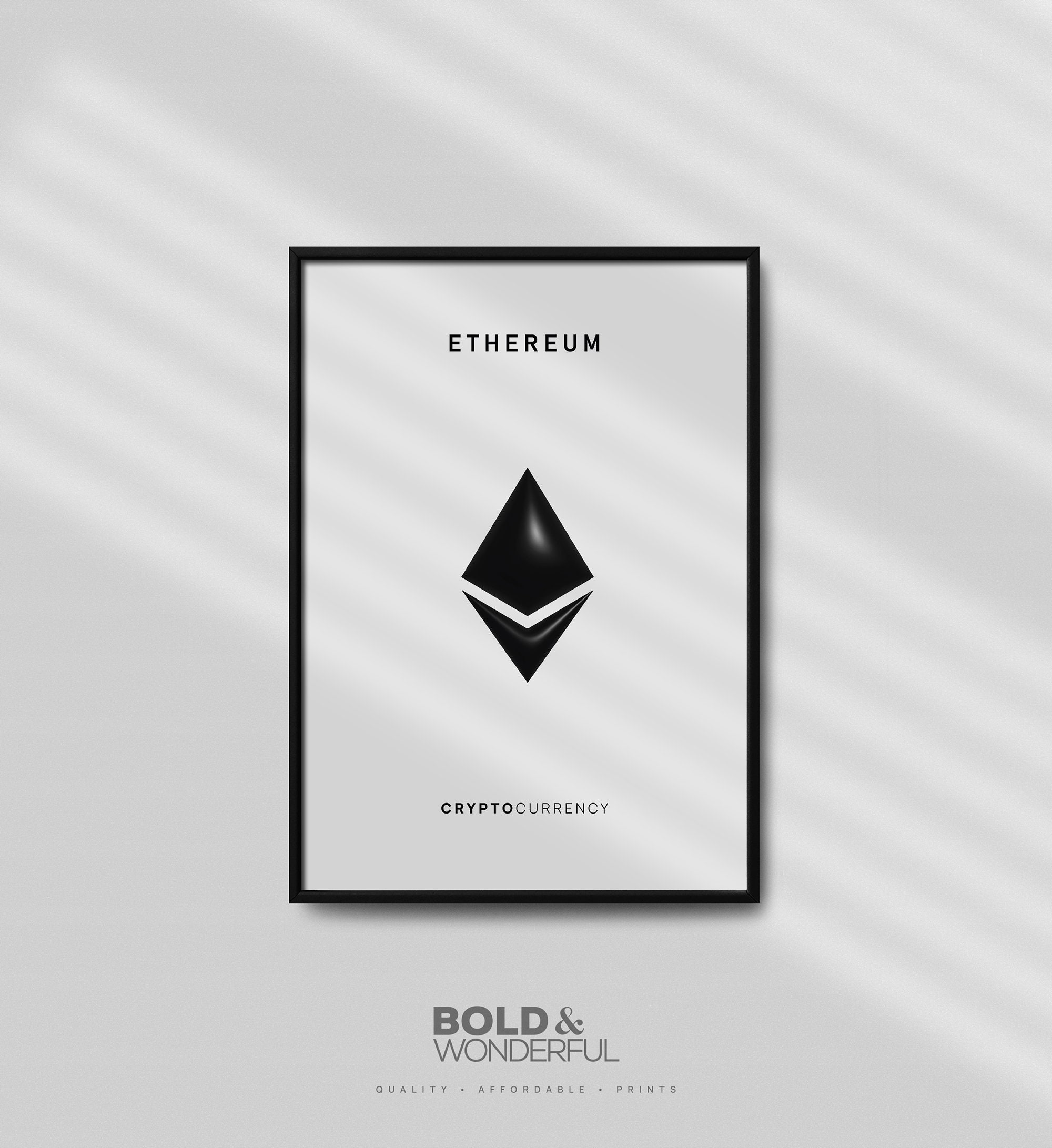 イーサリアム暗号アートプリント - 3Dブロックチェーンデザイン（デジタルダウンロード） - Etsy 日本