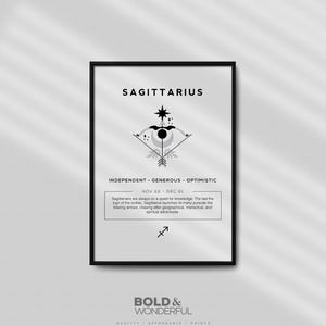 Schütze Sternzeichen Print: Astrologie Wandkunst (Digitaler Download)