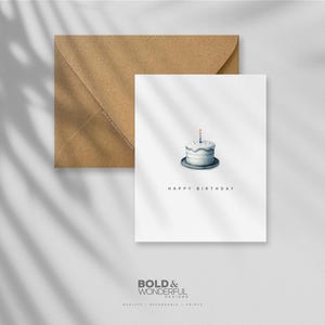 Gâteau de joyeux anniversaire 002. - Carte de voeux, carte d'anniversaire, fête d'anniversaire, voeux d'anniversaire, fête d'anniversaire, carte d'anniversaire simple