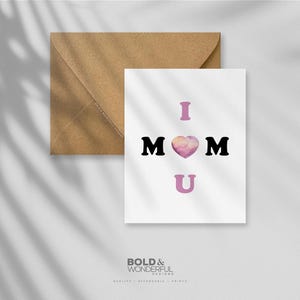 Mamma, ti amo. - Biglietto d'auguri - Amore materno, Biglietto d'amore, Celebrazione, Apprezzamento, Mamma n. 1, Biglietto semplice, Regalo per la mamma