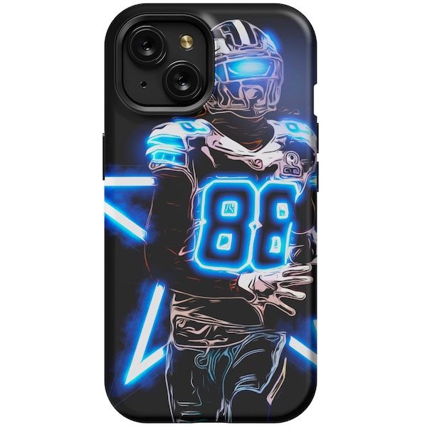 CeeDee Lamb Phone Case Neon Style Impact-Resistant for iPhone and Galaxy | Durable Dual-Layer TPU Protective