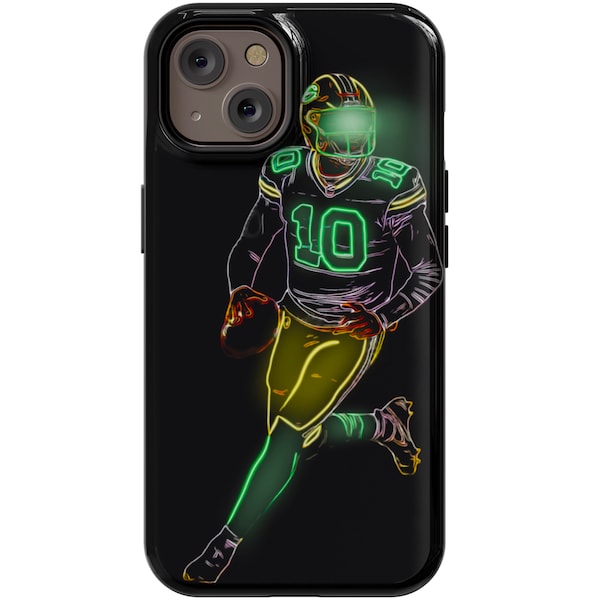 Jordan Love Phone Case Impact-Resistant Sport Phone Phone Case | TPU Protective Green Bay Phone Case for iPhone Galaxy Pixel iPhone 15