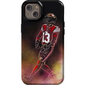 Brock Purdy Neon Style Style Impact Resistant Sports Phone Case for iPhone Galaxy Pixel iPhone 15 Tough Case TPU Protective Gloss or Matte