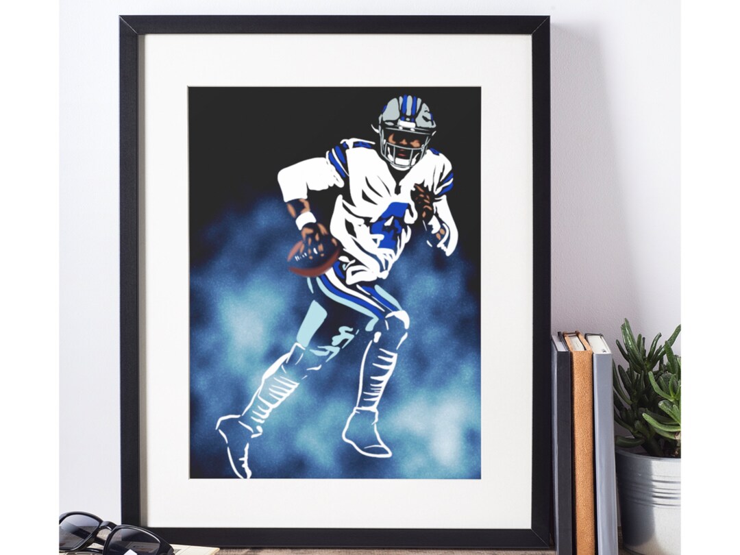 Dak Prescott Poster Premium Museum Grade Art Print for Game Etsy