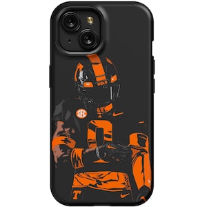 Tennessee Phone Case Dark Mode Style Impact Resistant Sports Phone Case for iPhone Galaxy Pixel iPhone 15 Tough Case TPU Protective