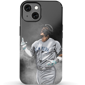 Aaron Judge Phone Case Style Impact-Resistant Phone Case | Durable Dual-Layer TPU Protective Dark Mode Style Baseball Art Tough Case