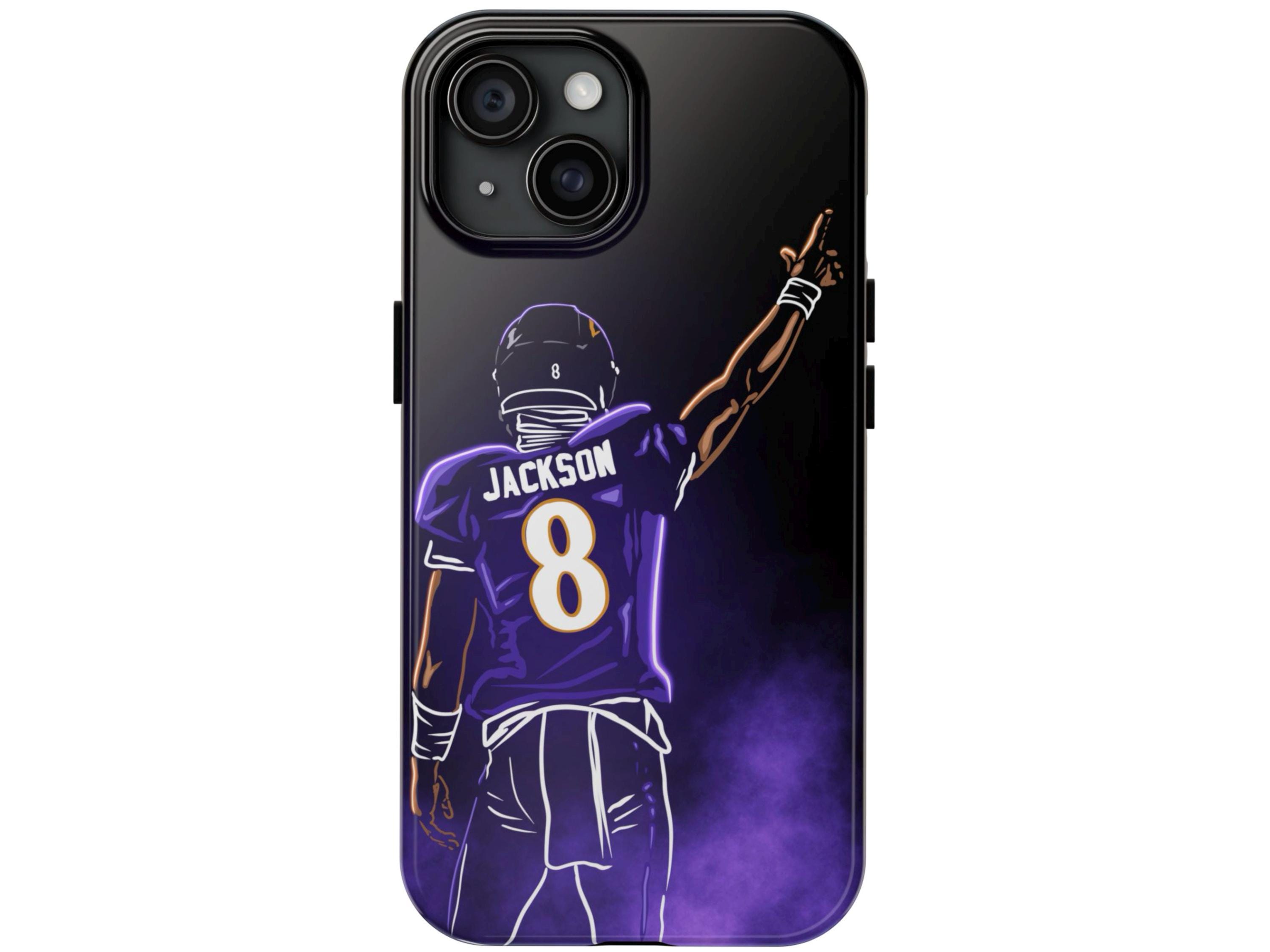 Lamar Jackson Phone Case for Baltimore Football Fans Tough