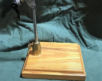 Fly tying, wooden base, fly tying base,