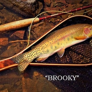 Fisherman&#39;s gift, wooden fishing net, fly fishing landing net, heirloom quality fishing net, Brook Trout net