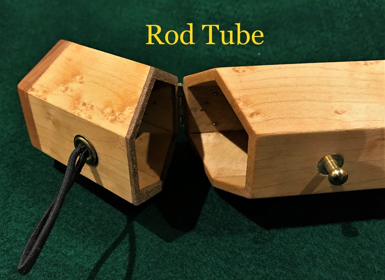 Fly Fishing, Rod Tube, Wooden Rod Tube, Hexagon Hardwood Tube, Custom