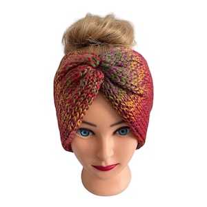 Ear warmer,turban, messy bun, knitted head band