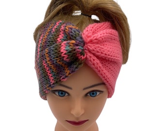 Ear warmer, turban, messy bun, knitted headbands