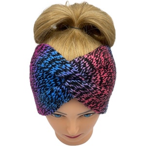 Ear warmer,turban, messy bun, knitted head band