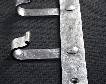 Hand Forged Triple Wall Hook Rack – Rustic Industrial Coat Rack, Heavy Duty Steel Hanger, Handmade Iron Wall Mount