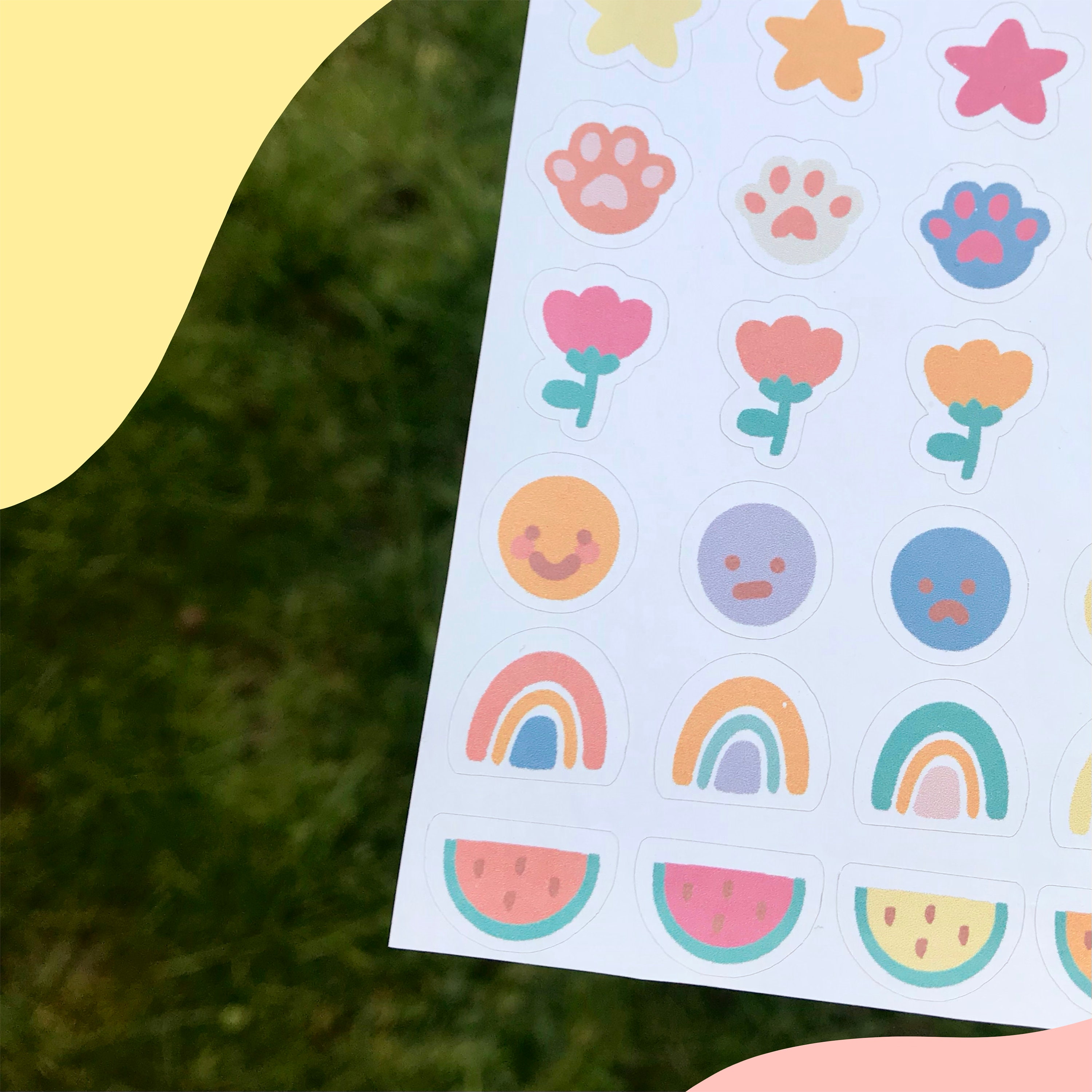 cute sticker sheet journal planner stickers etsy