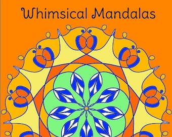 Mandalas caprichosas: páginas para colorear para adultos calmantes, patrones y diseños infinitos, alivio del estrés, 35 páginas