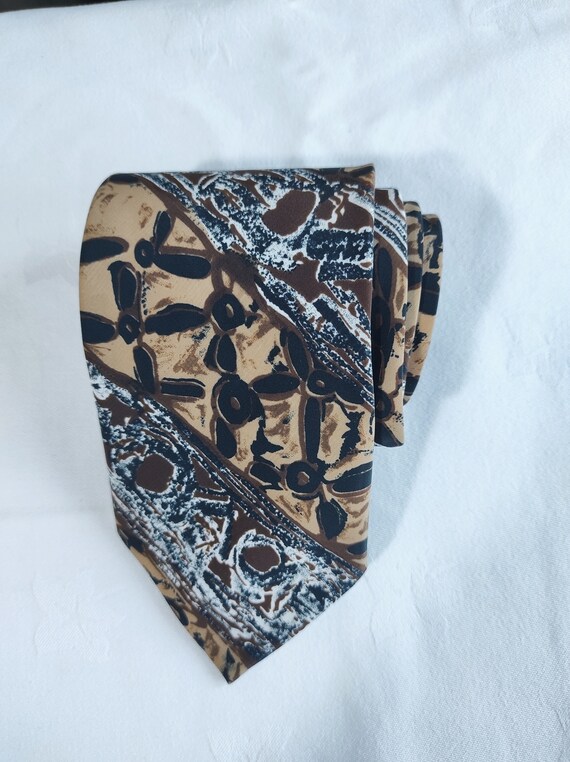 Italian Handmade Neck Tie, Pure Art Deco, vintage… - image 1
