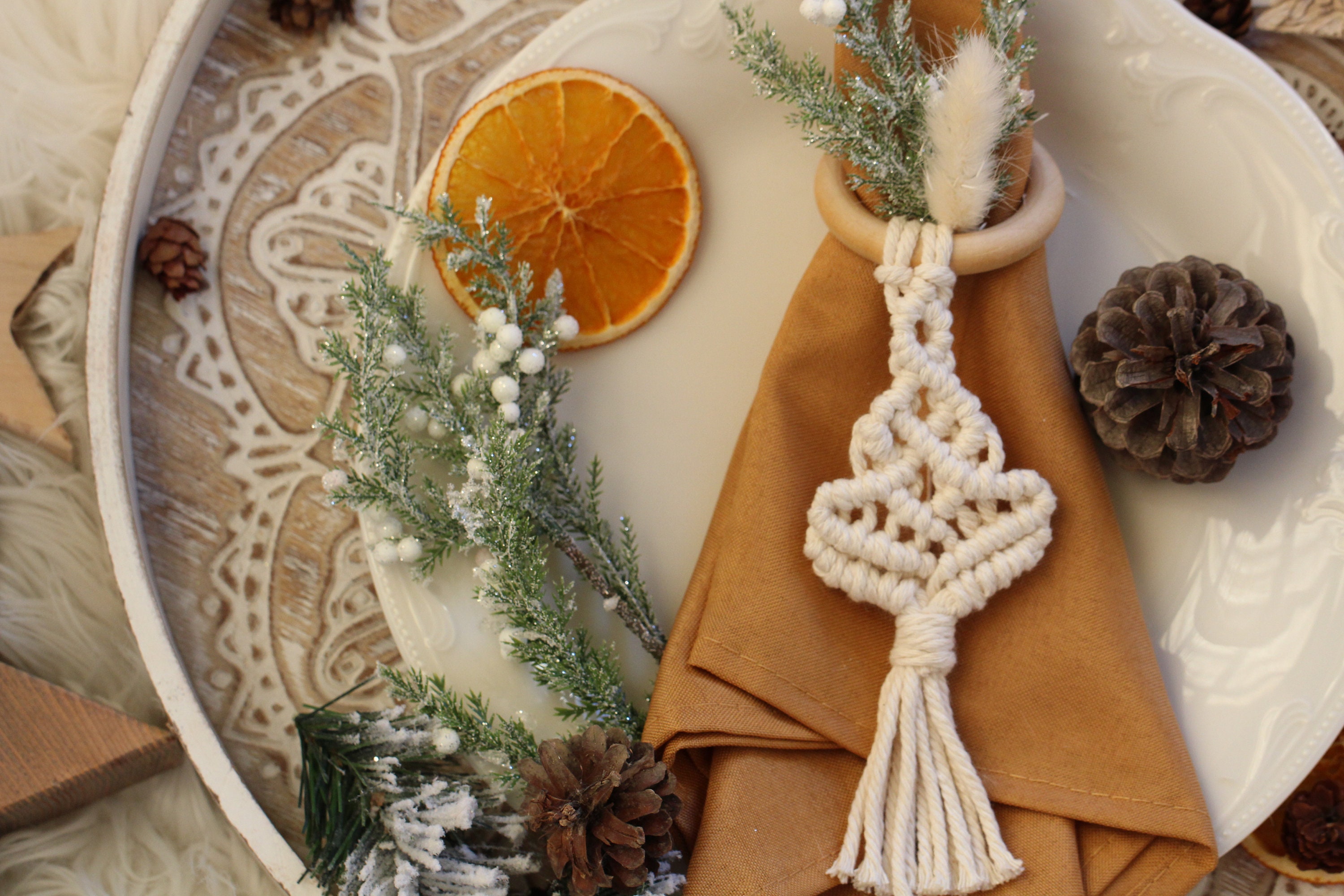 Macrame Napkin Rings Napkin Holder Napkin Rings Boho Etsy